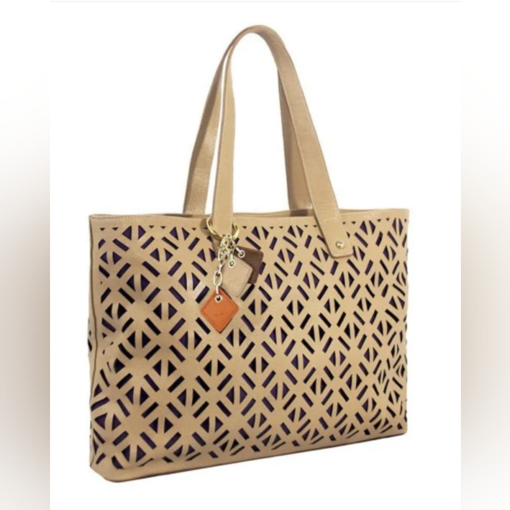 ClaudiaG "Luminous" Leather Tan Tote